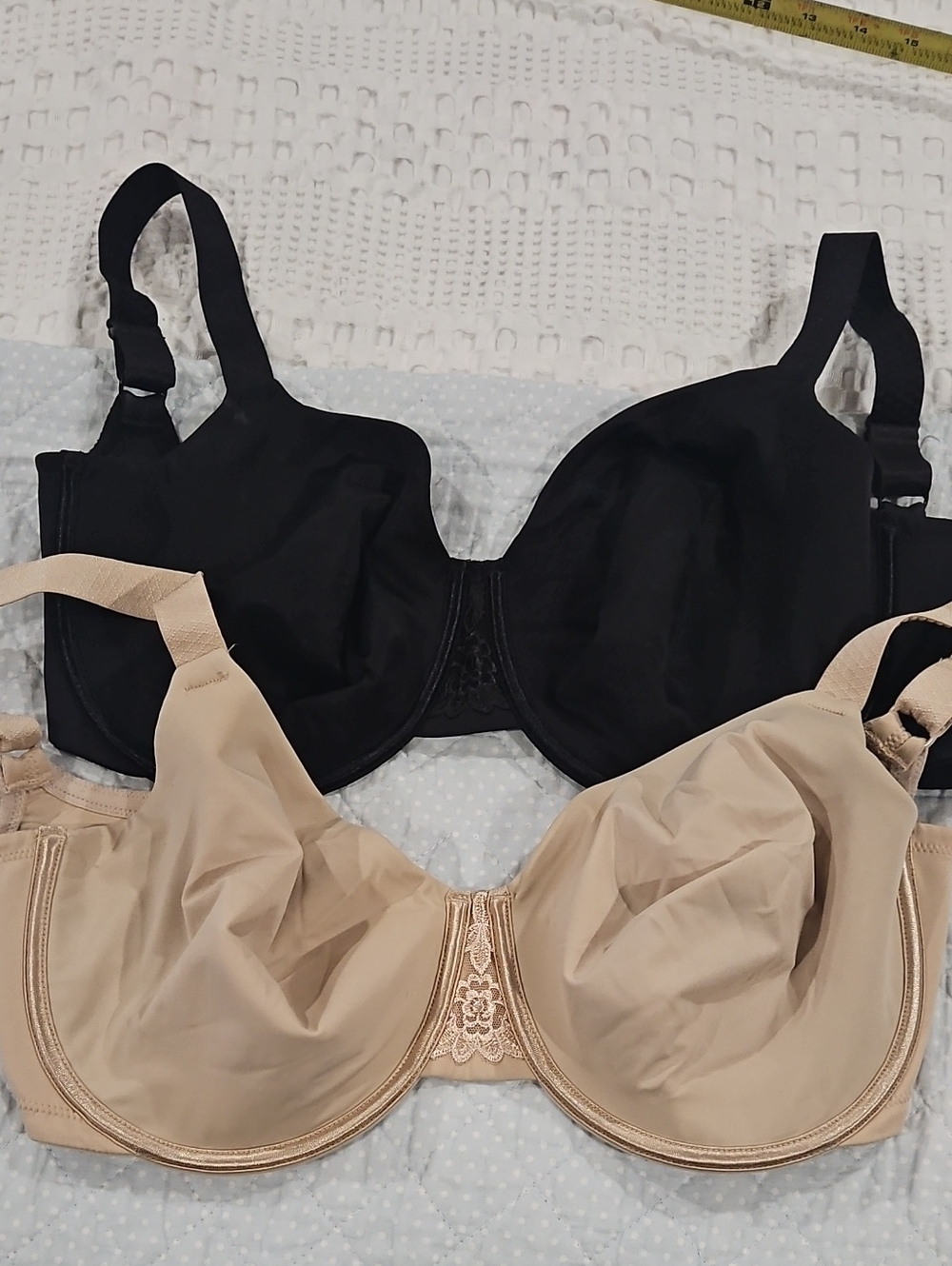 Vanity Fair Minimizer Underwire Bra Duo - Black & Nude